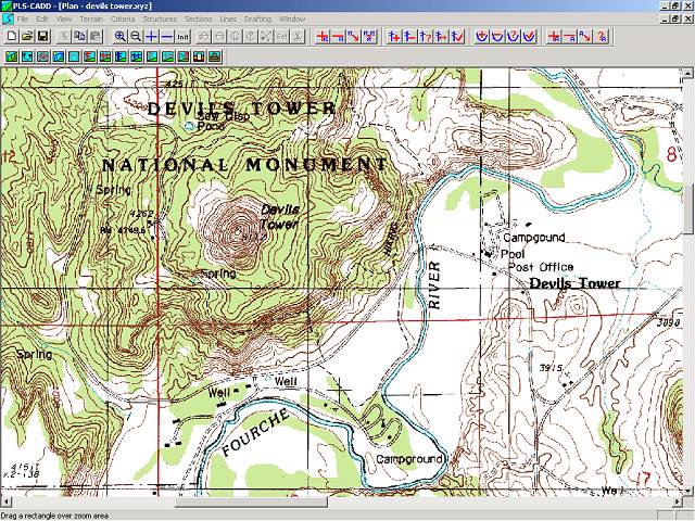 Technical Note: Importing USGS DRGs and DEMs into PLS-CADD